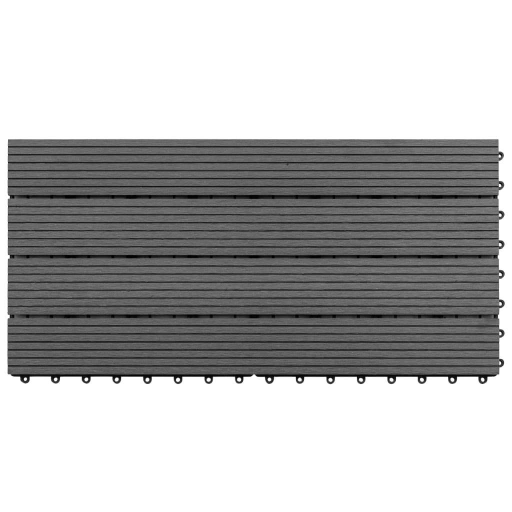 vidaXL WPC Tiles 60x30 cm 6 pcs 1m² Grey