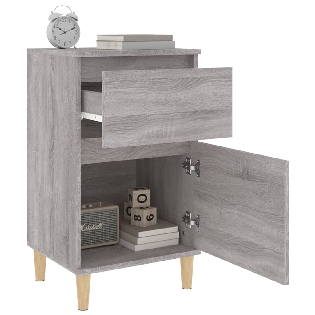 vidaXL Bedside Cabinet Grey Sonoma 40x35x70 cm