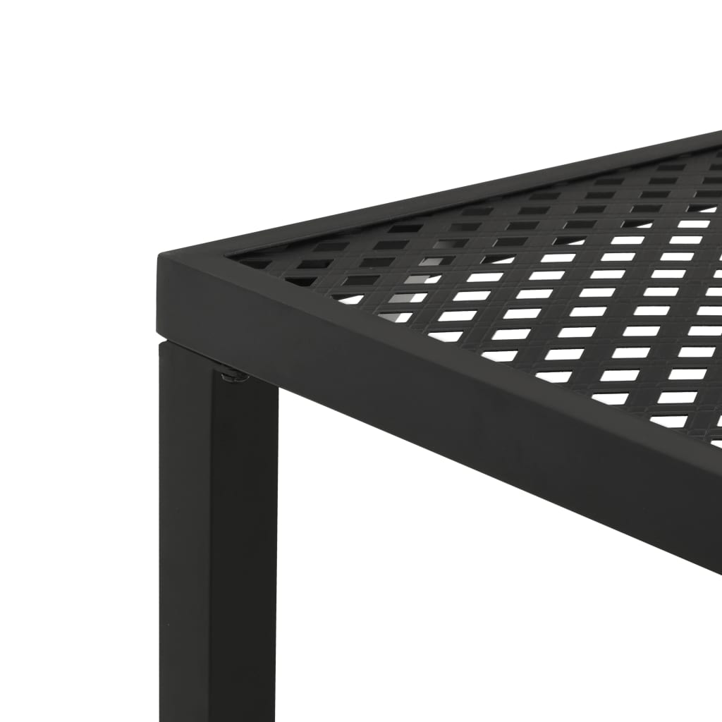 vidaXL Garden Table Black 180x83x72 cm Steel