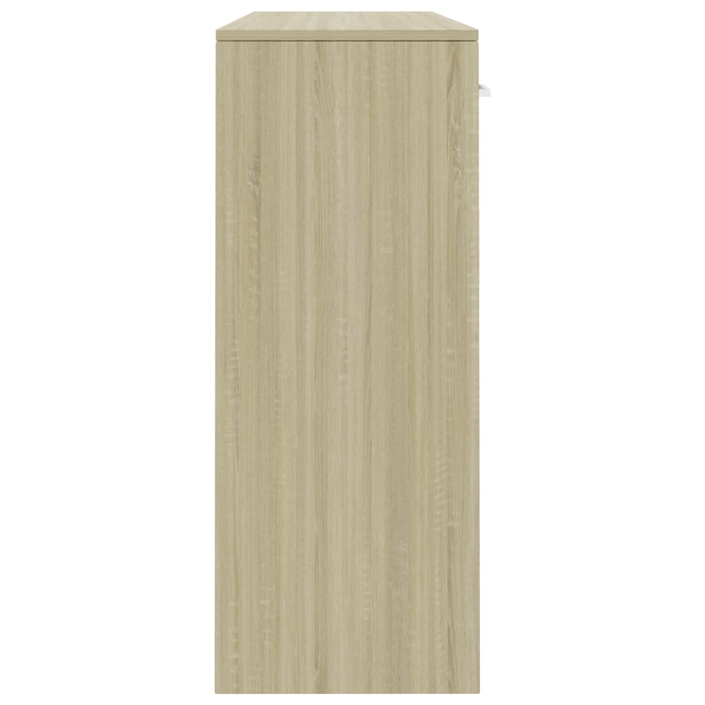 vidaXL Sideboard Sonoma Oak 110x30x75 cm Engineered Wood