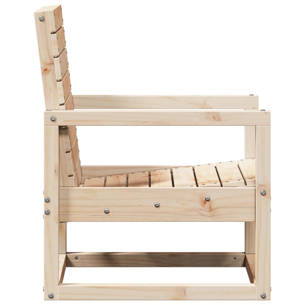 vidaXL Garden Chair 57.5x63x76 cm Solid Wood Pine