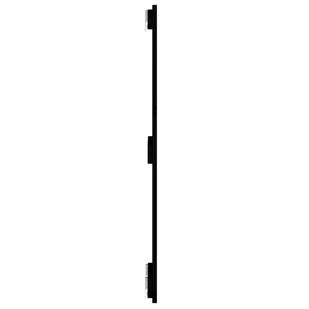 vidaXL Wall Headboard Black 82.5x3x90 cm Solid Wood Pine
