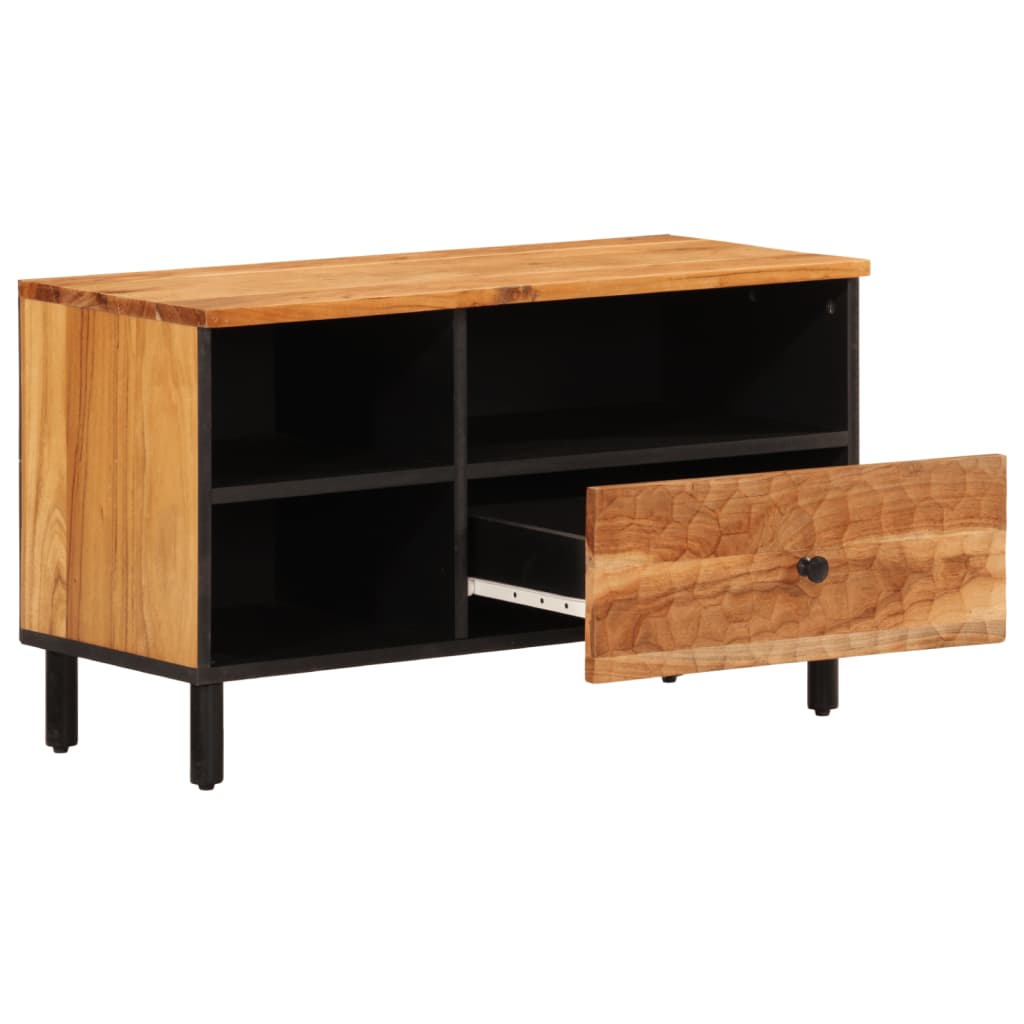 vidaXL TV Cabinet 80x33x46 cm Solid Wood Acacia