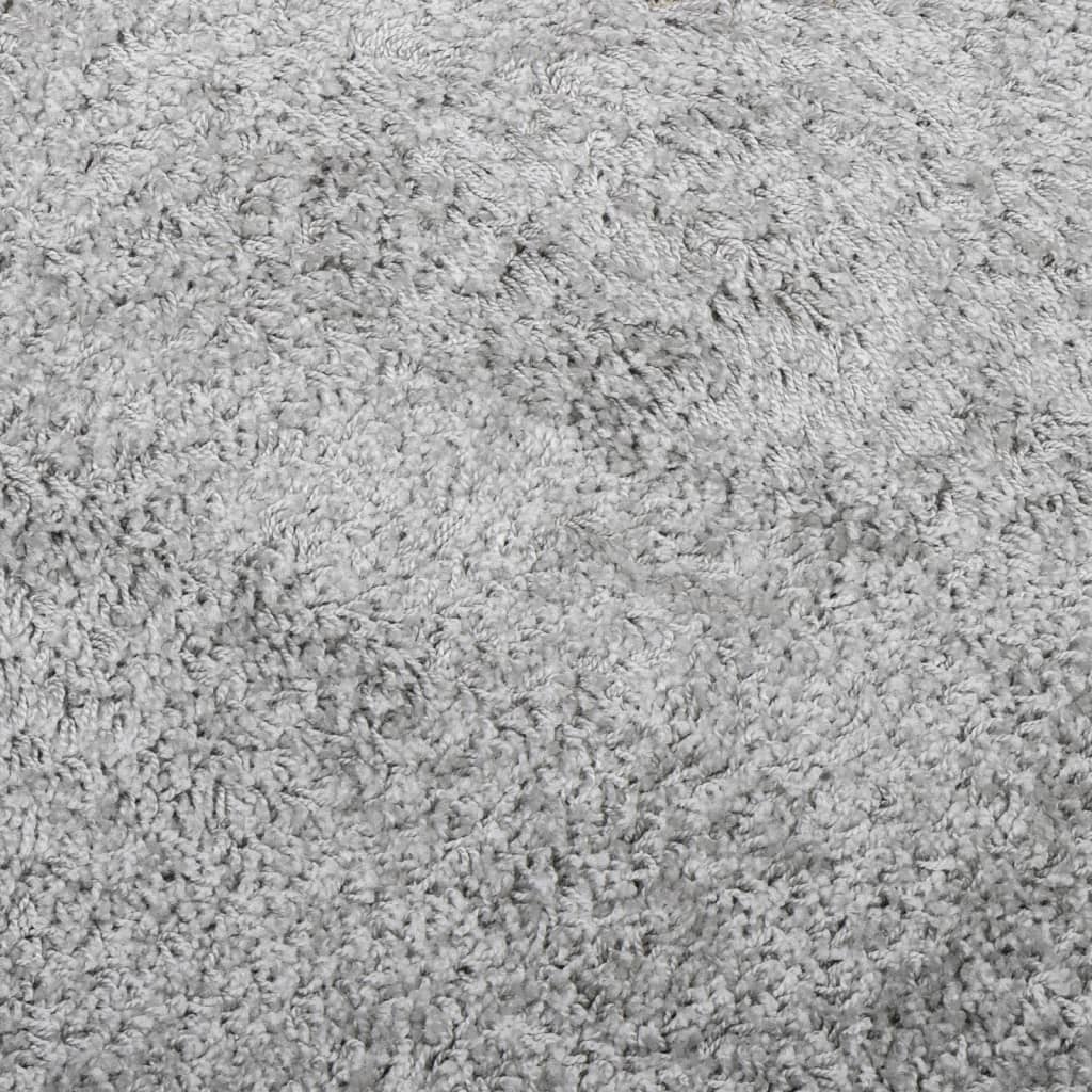 vidaXL Shaggy Rug PAMPLONA High Pile Modern Grey 80x200 cm
