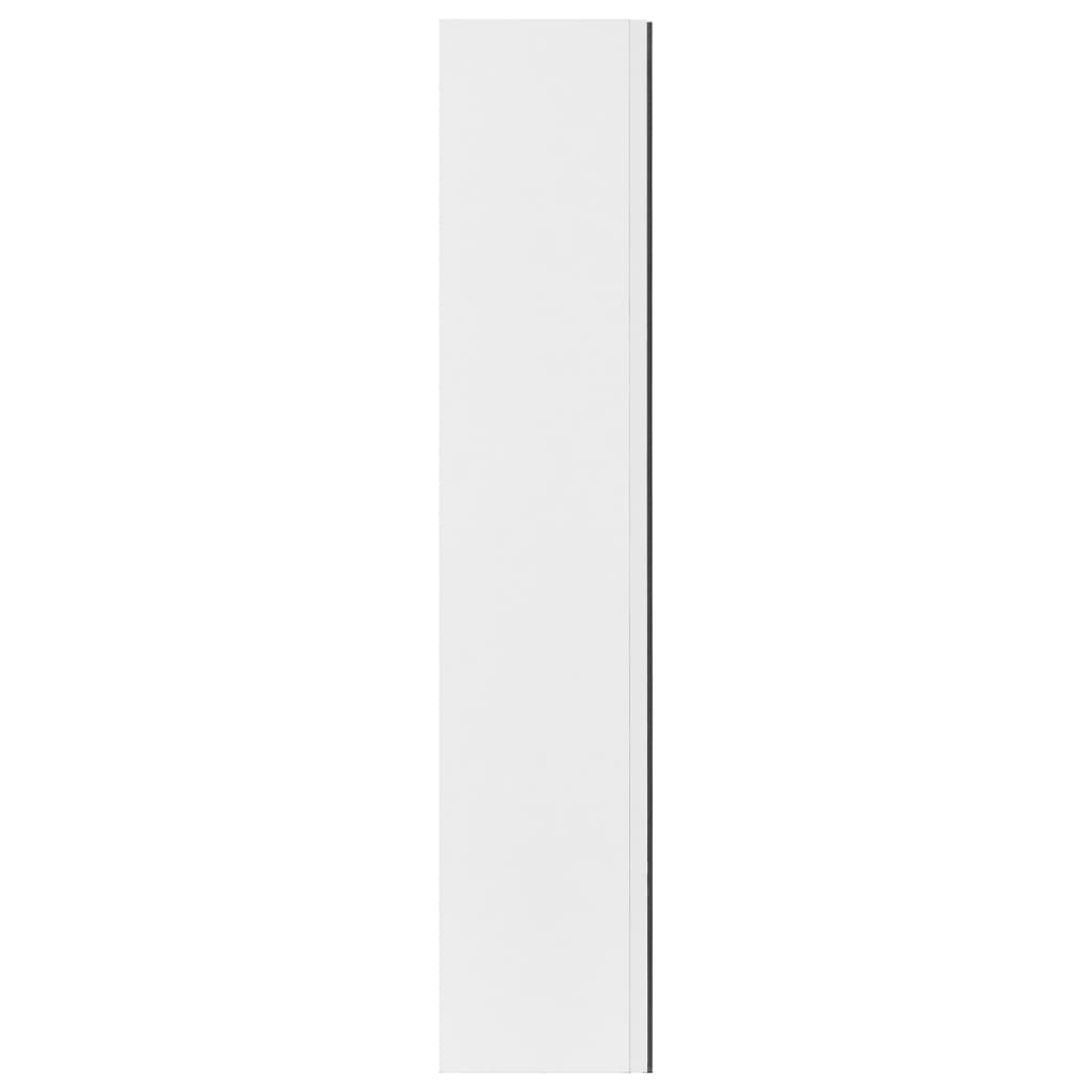 vidaXL Bathroom Mirror Cabinet White 60x15x75 cm MDF