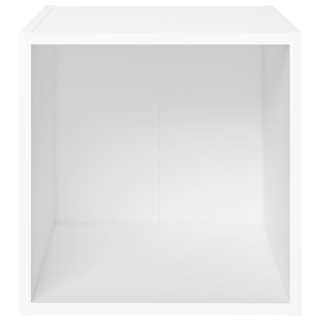vidaXL TV Cabinets 2 pcs White 37x35x37 cm Engineered Wood