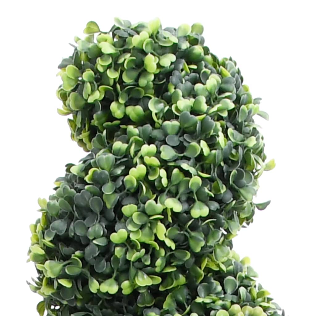 vidaXL Artificial Boxwood Spiral Plant with Pot Green 89 cm