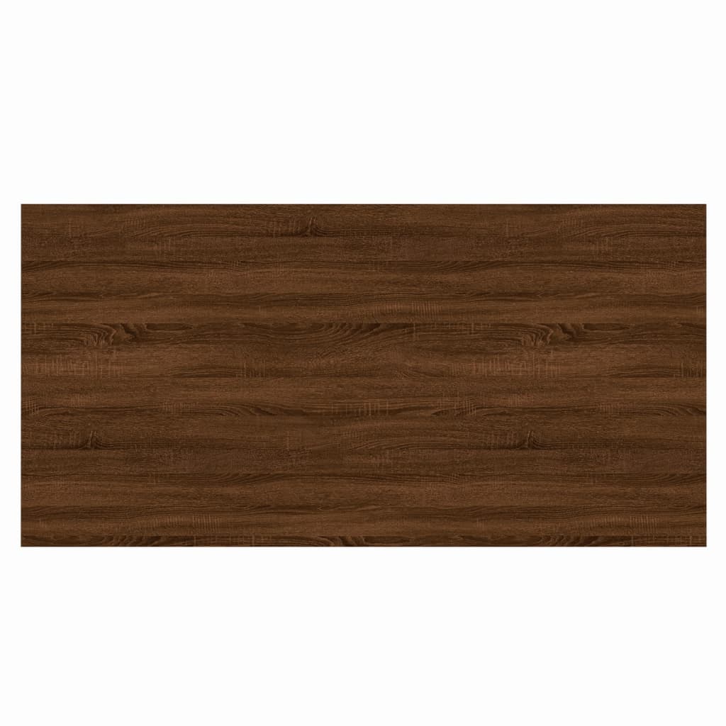 vidaXL Wall Shelves 4 pcs Brown Oak 80x40x1.5 cm Engineered Wood