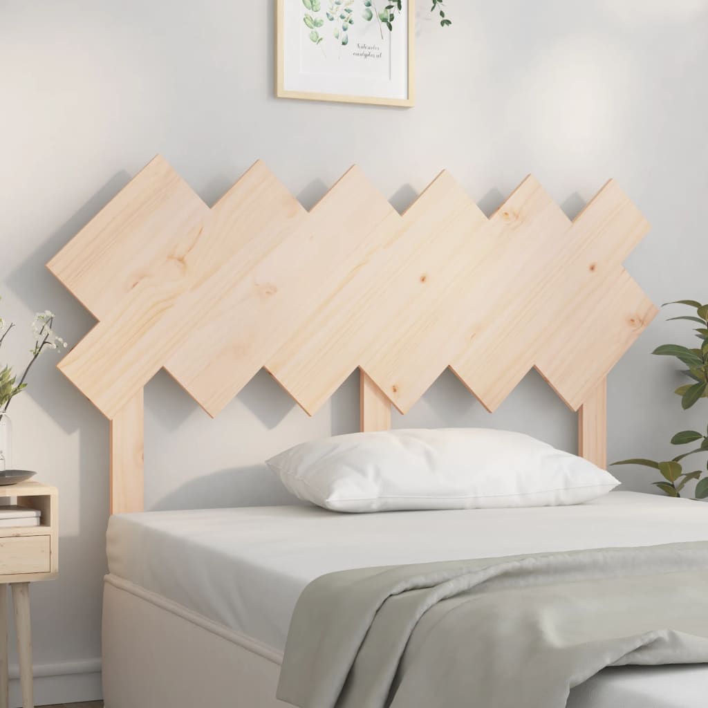 vidaXL Bed Headboard 132x3x81 cm Solid Wood Pine