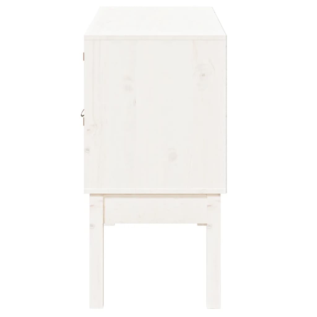 vidaXL Sideboard White 110x40x78 cm Solid Wood Pine