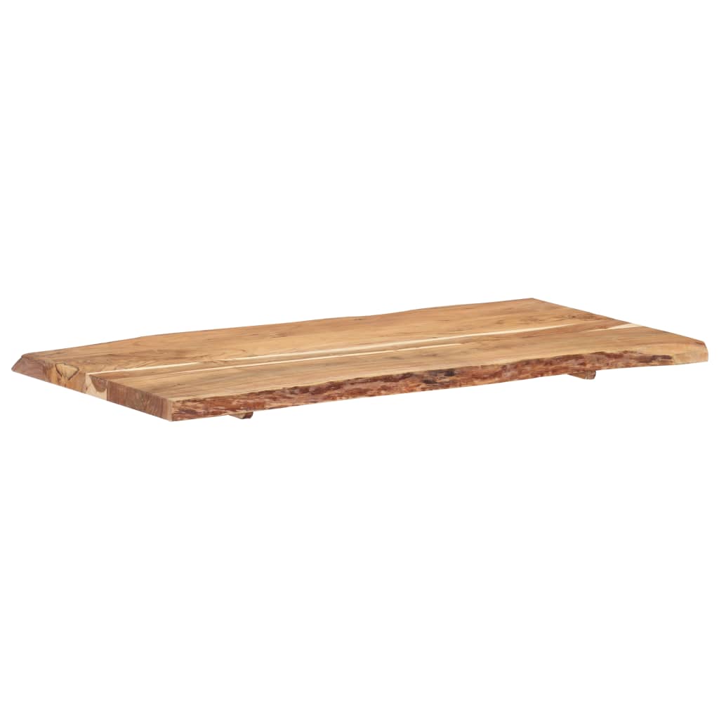 vidaXL Table Top Solid Acacia Wood 118x(50-60)x3.8 cm