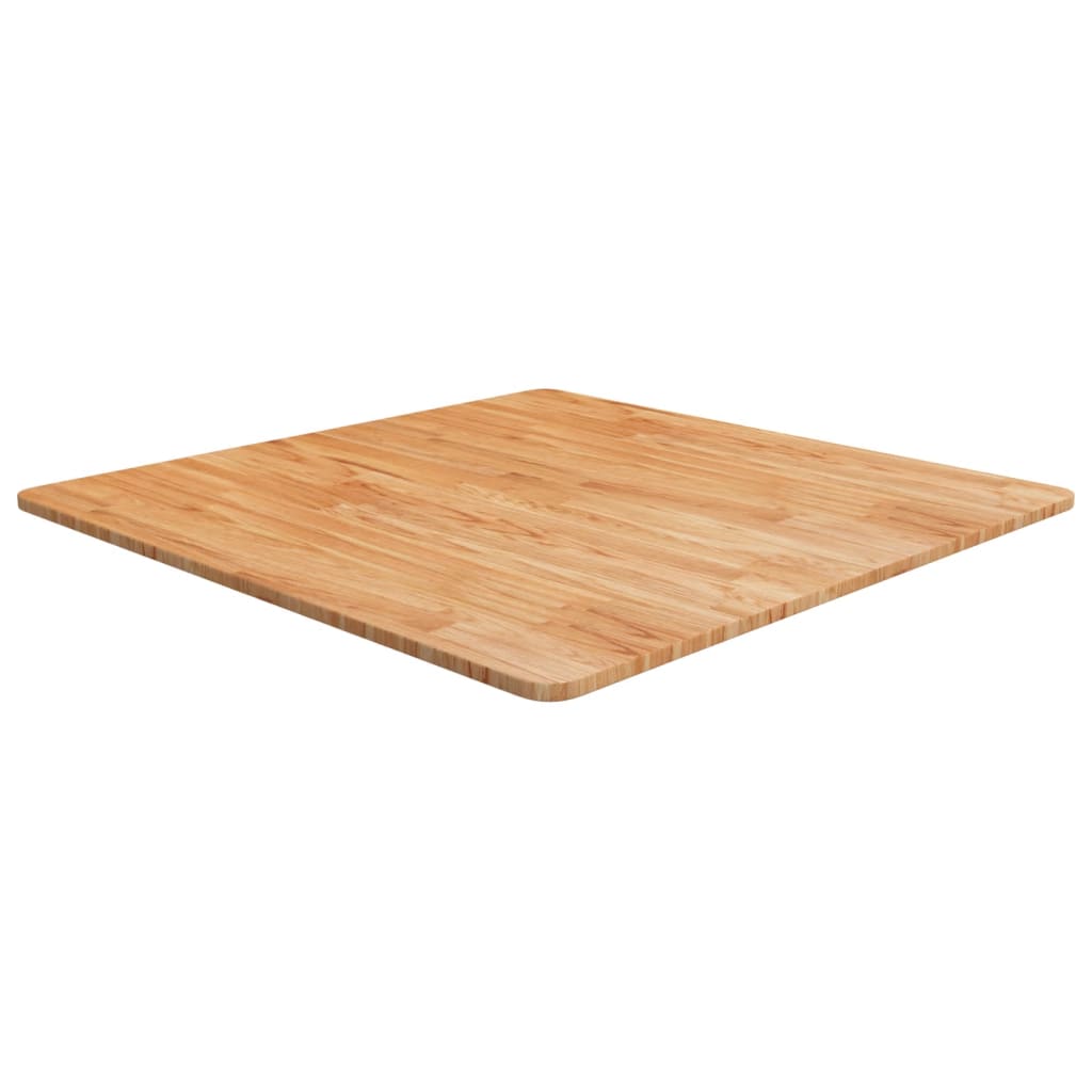 vidaXL Square Table Top Light Brown 80x80x1.5cm Treated Solid Wood Oak