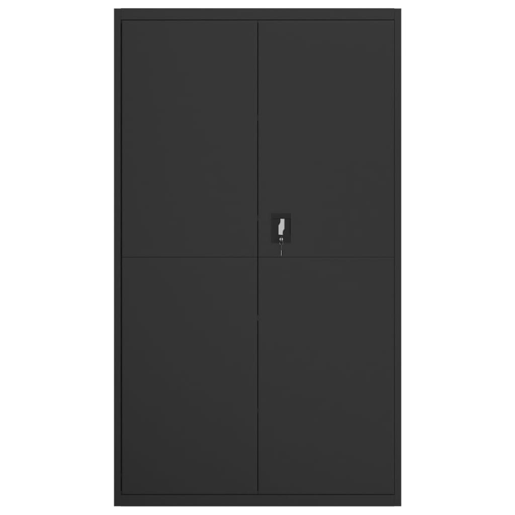 vidaXL File Cabinet Black 105x40x180 cm Steel