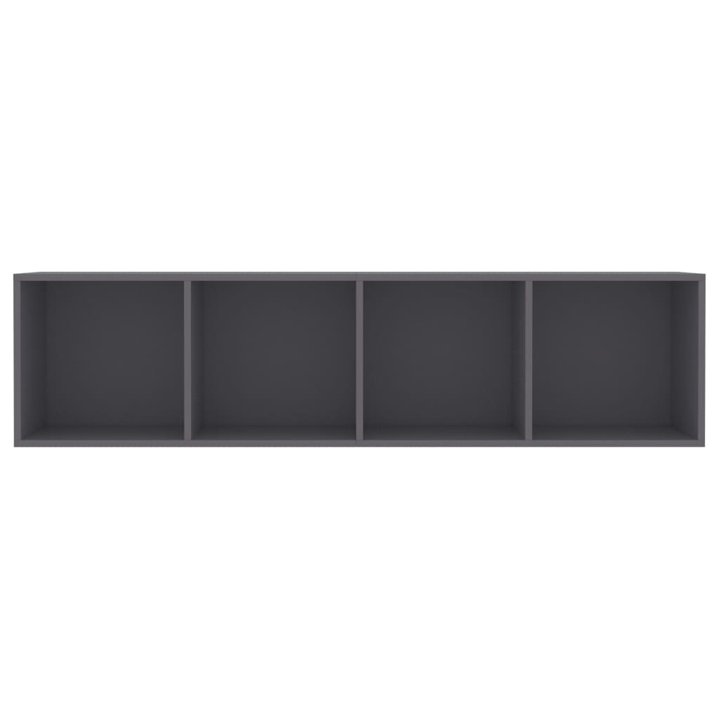 vidaXL Book Cabinet/TV Cabinet Grey 143x30x36 cm