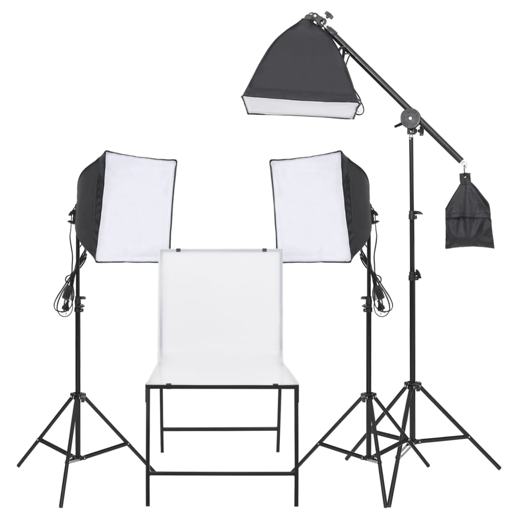 vidaXL Photo Studio Lighting Kit with Shooting Table