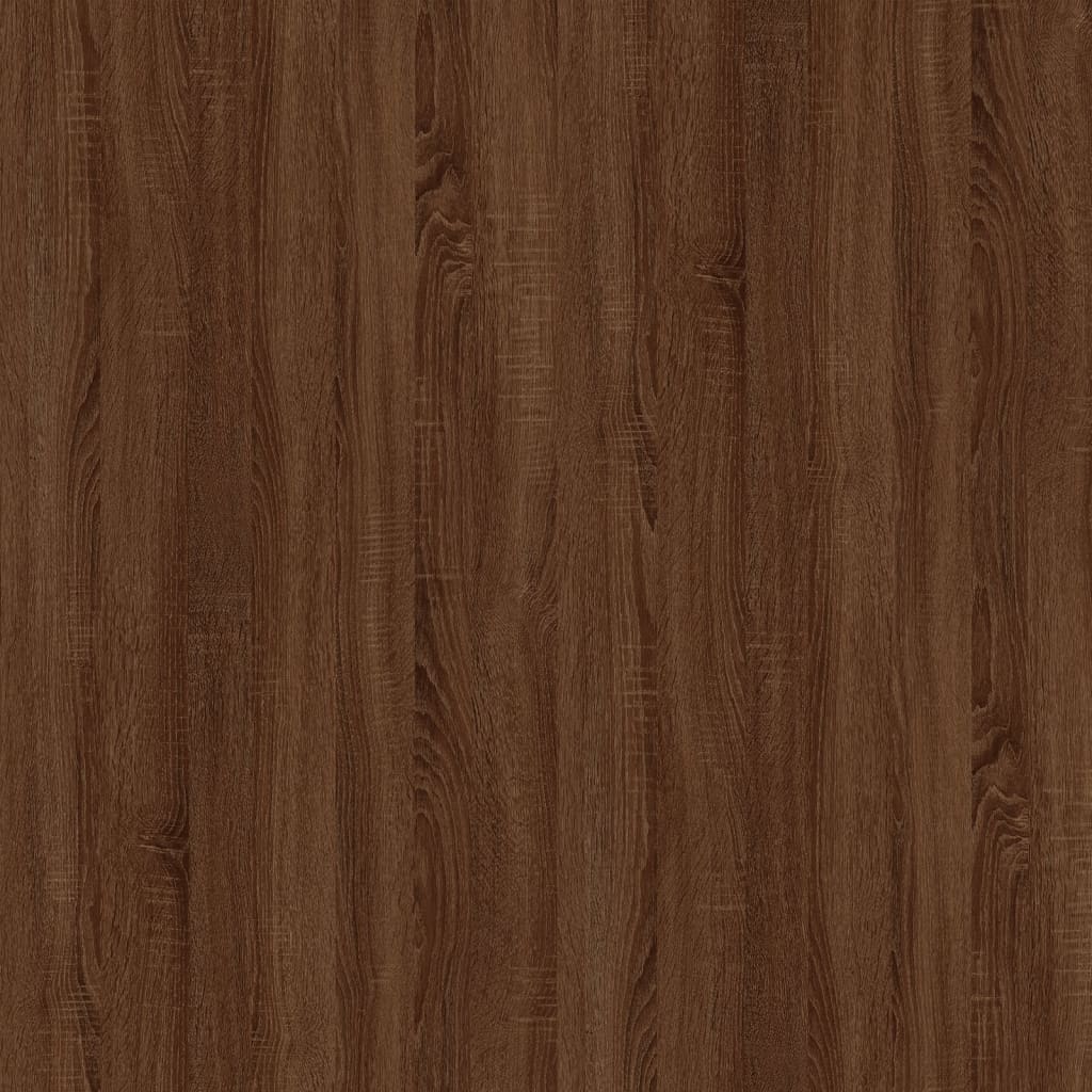vidaXL Coffee Table Brown Oak 80x50x45 cm Engineered Wood and Iron
