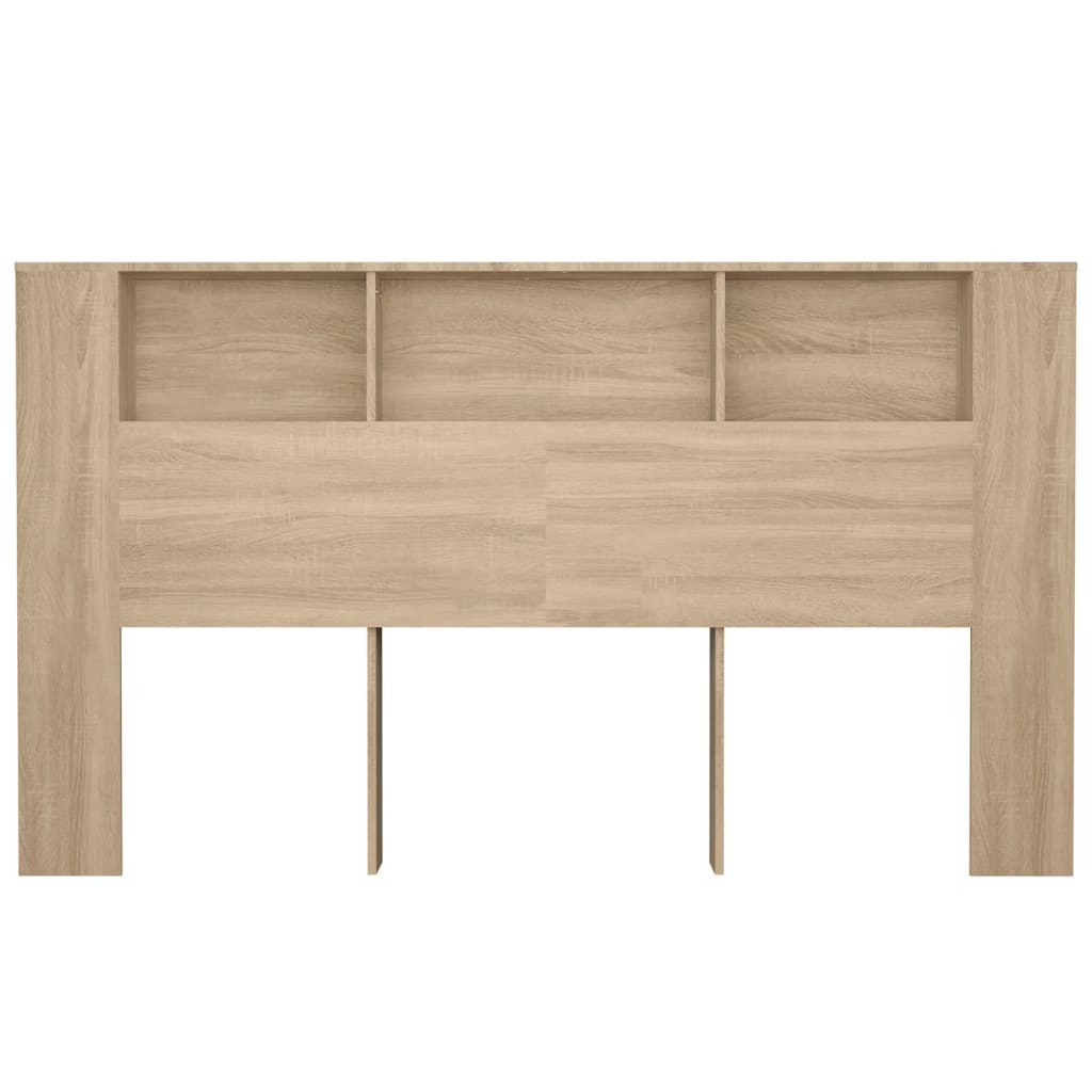 vidaXL Headboard Cabinet Sonoma Oak 180x18.5x104.5 cm