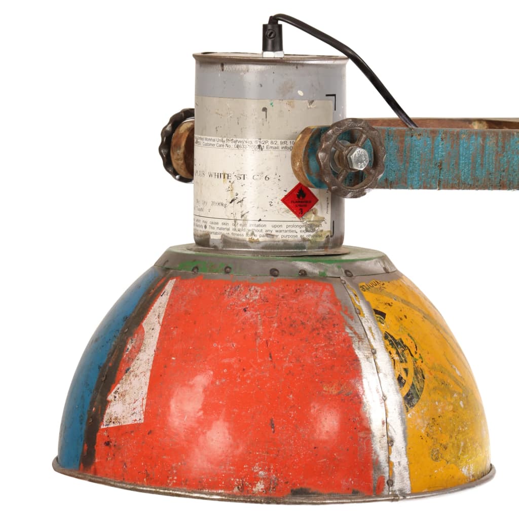 vidaXL Industrial Hanging Lamp 25 W Multicolour 111 cm E27