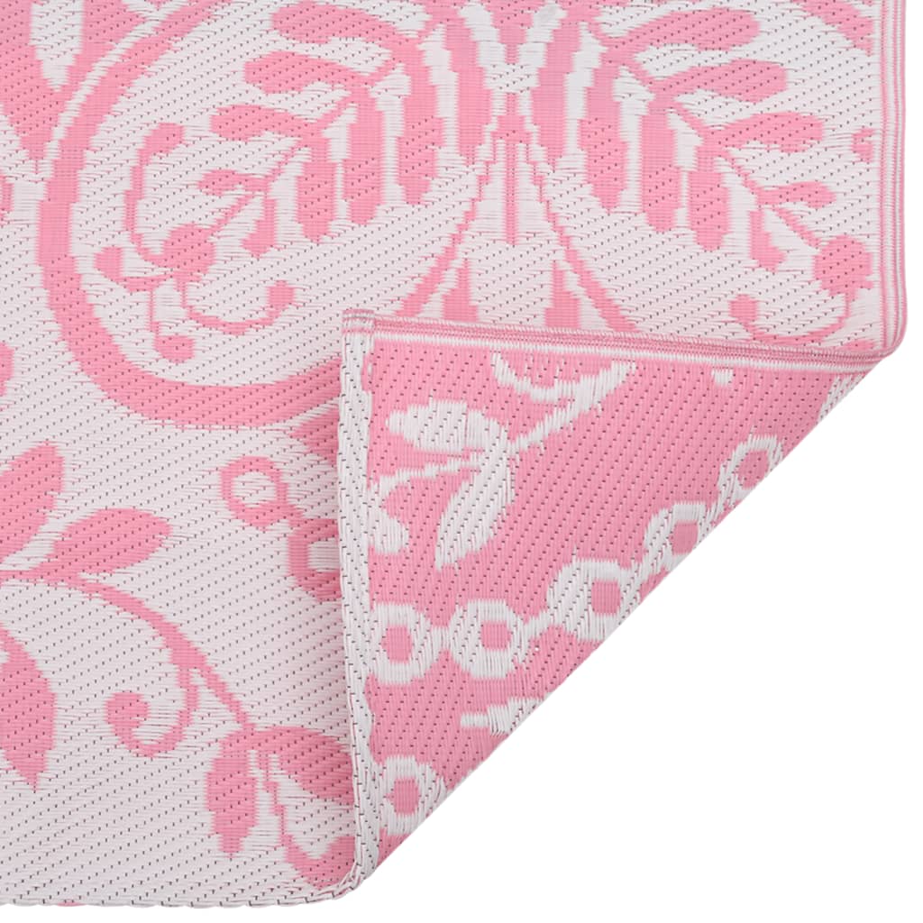 vidaXL Outdoor Carpet Pink 190x290 cm PP