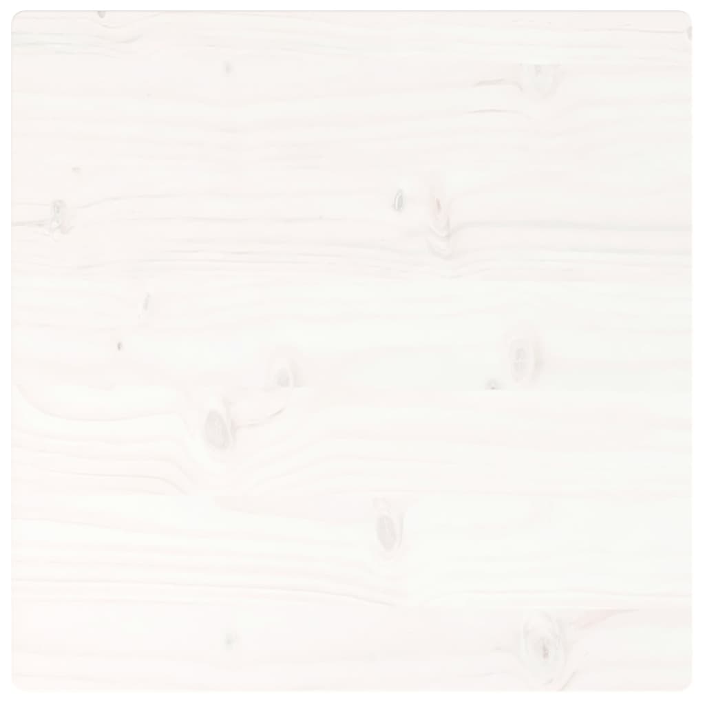 vidaXL Table Top White 40x40x2.5 cm Solid Wood Pine Square