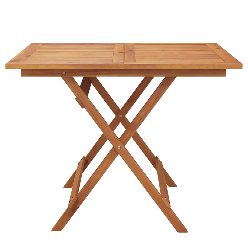 vidaXL Folding Garden Table 90x90x75 cm Solid Wood Acacia