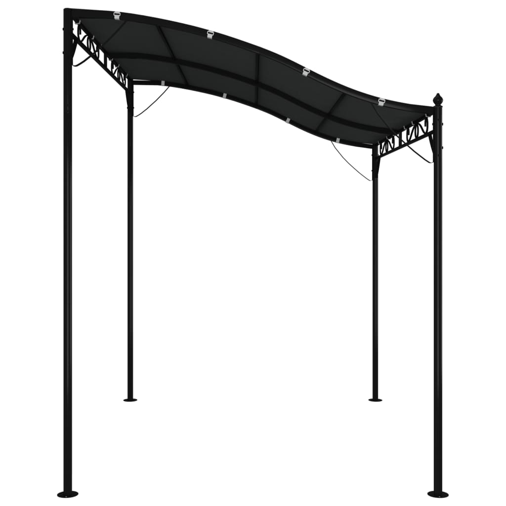 vidaXL Canopy Anthracite 2x2.3 m 180 g/m² Fabric and Steel