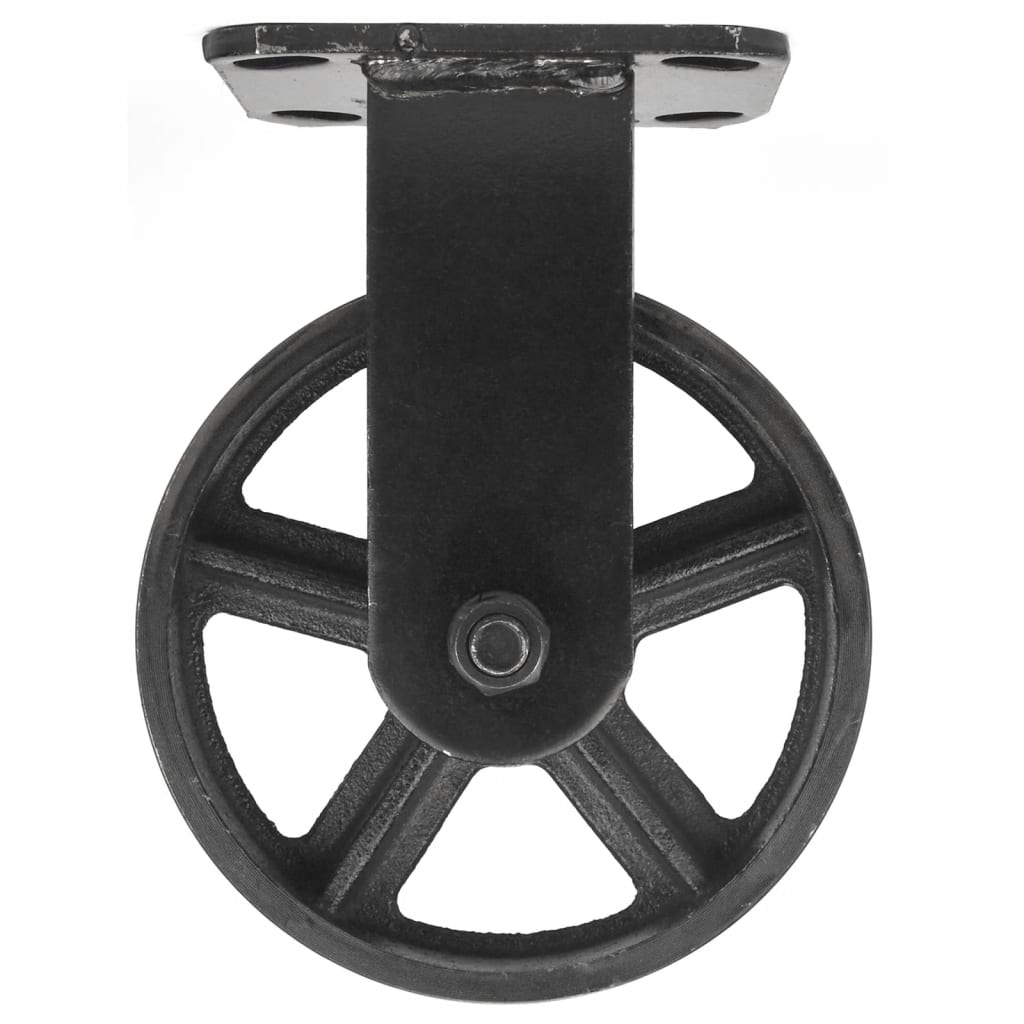 Mac Lean Fixed Caster Wheel 150 mm 2 pcs Black