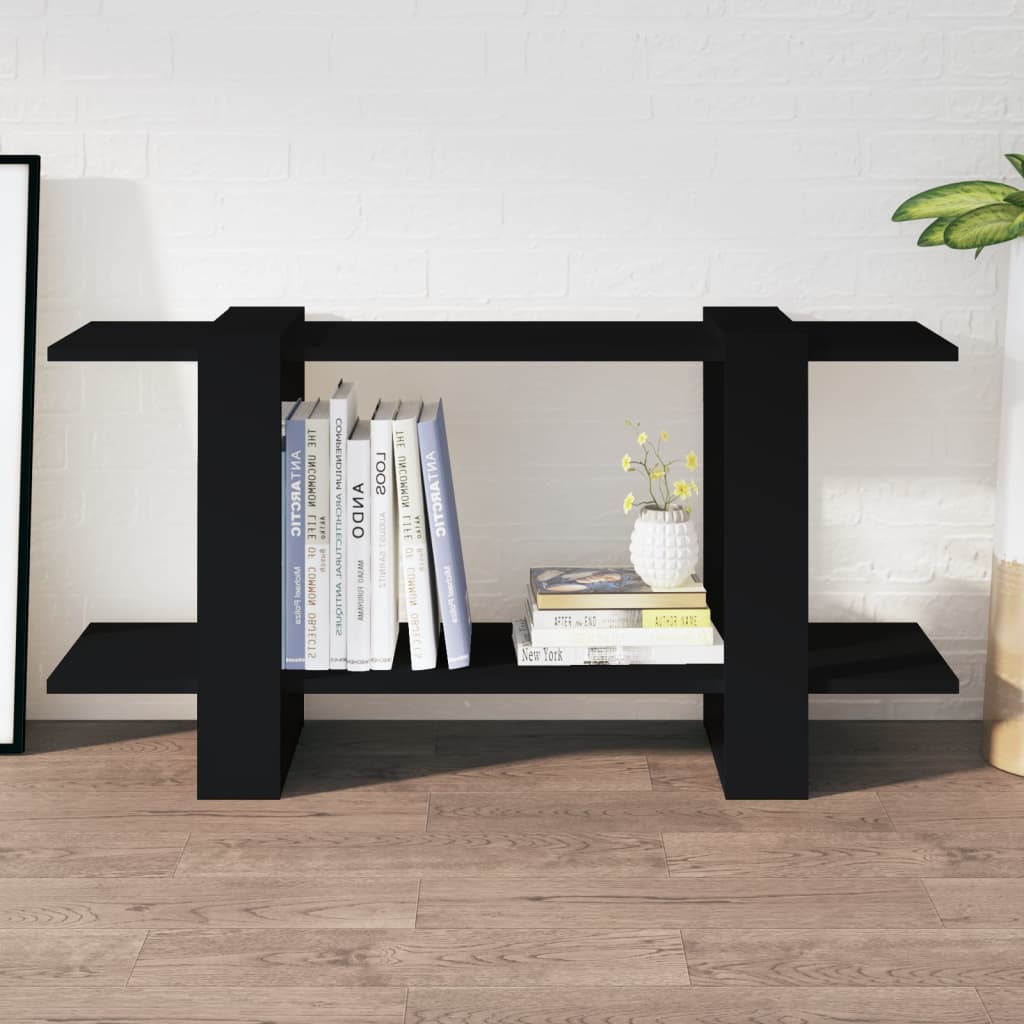 vidaXL Book Cabinet Black 100x30x51 cm Engineered Wood