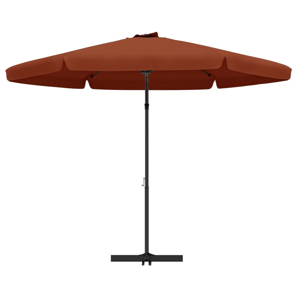 vidaXL Outdoor Parasol with Steel Pole 300 cm Terracotta