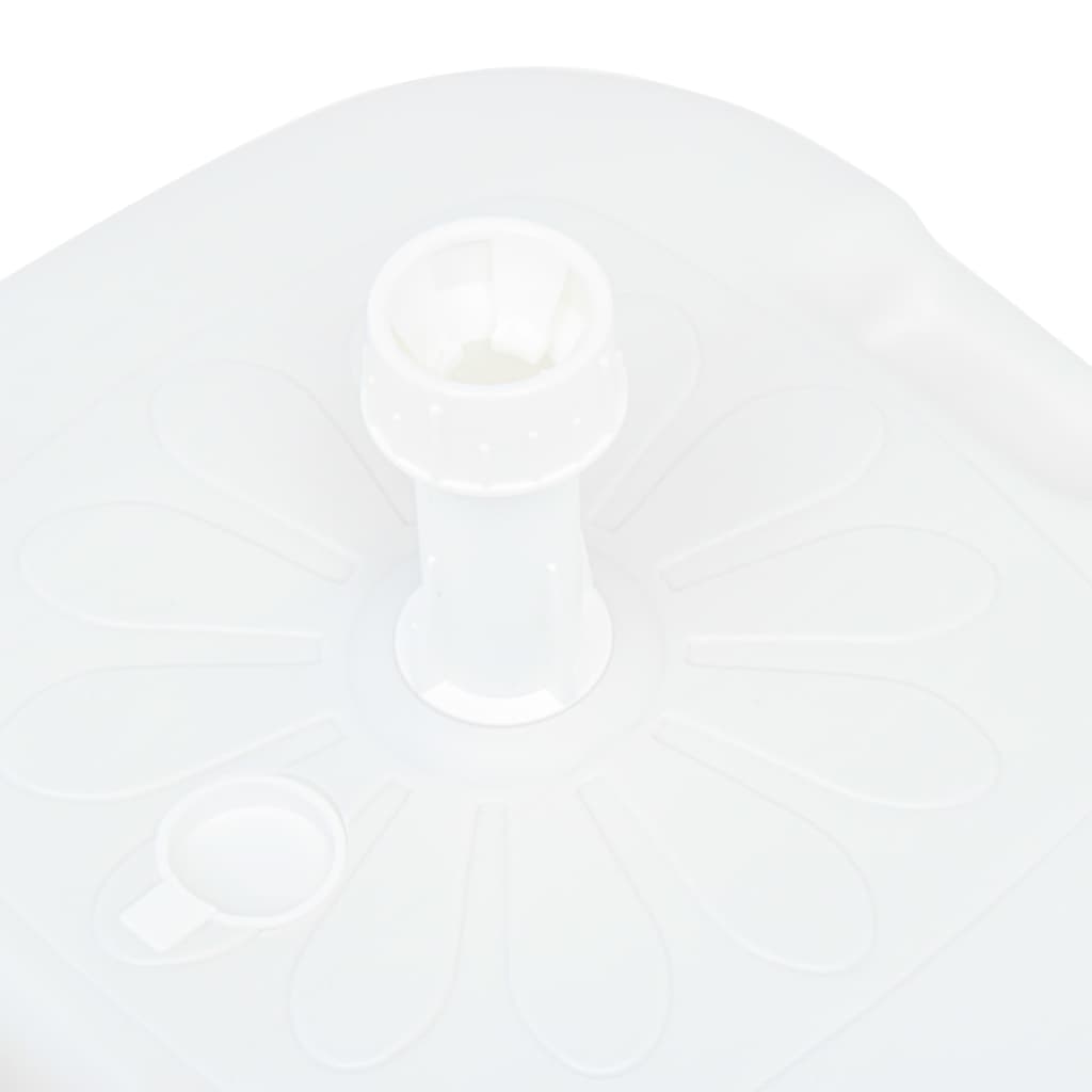 vidaXL Umbrella Base Sand/Water Filled 16 L White Plastic