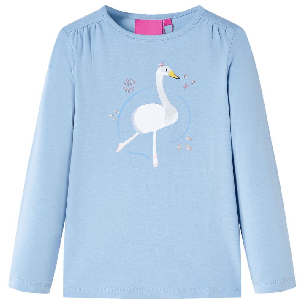 Kids' T-shirt with Long Sleeves Light Blue 92