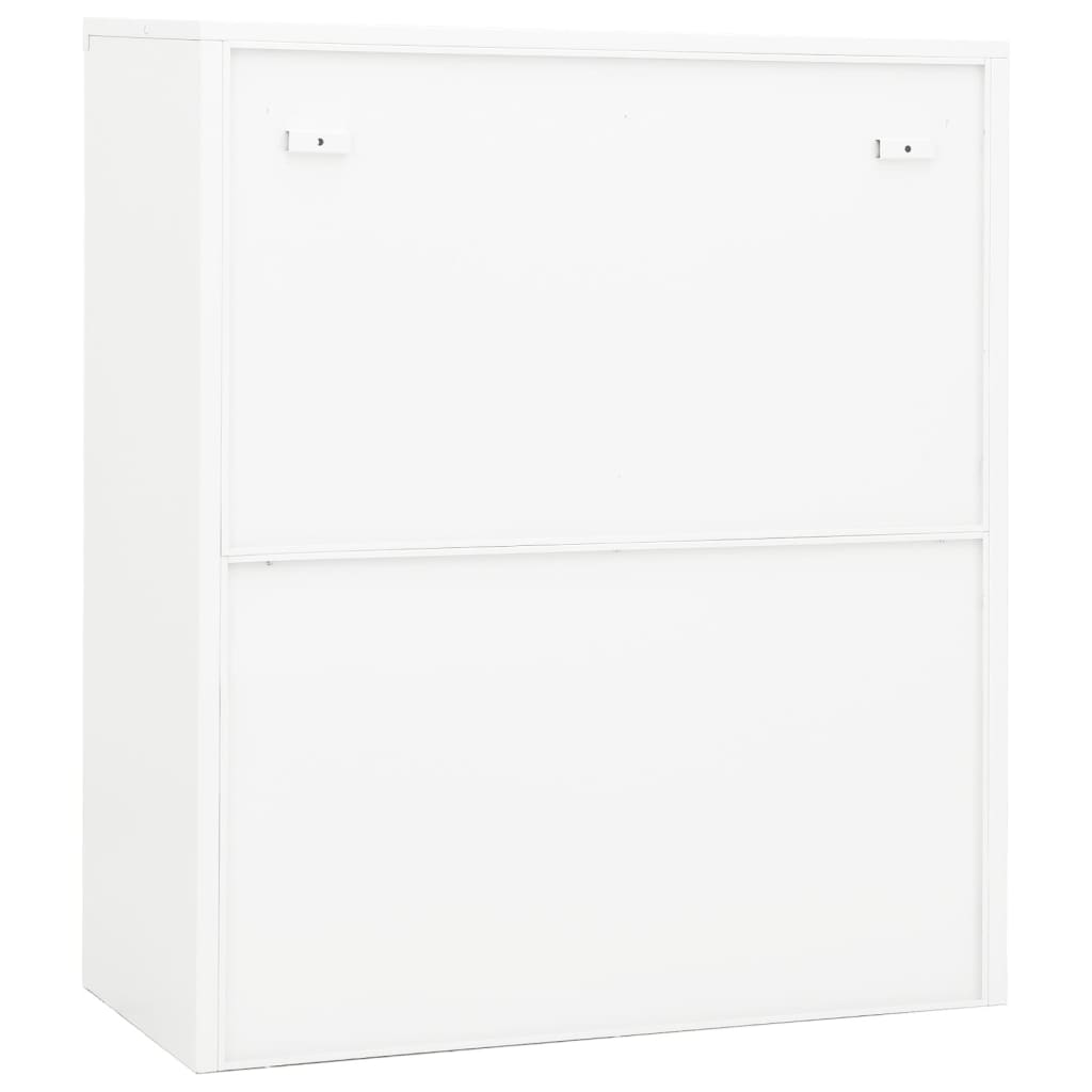 vidaXL Office Cabinet White 90x40x105 cm Steel