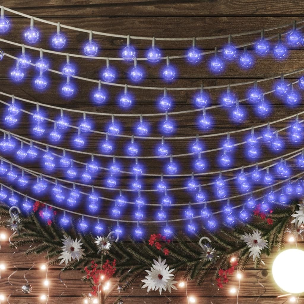 vidaXL Globe Fairy String Lights 40m 400 LED Blue 8 Function