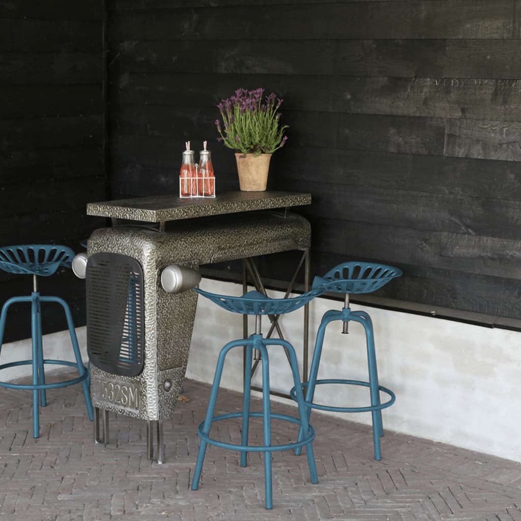 Esschert Design Bar Tractor Chair Blue