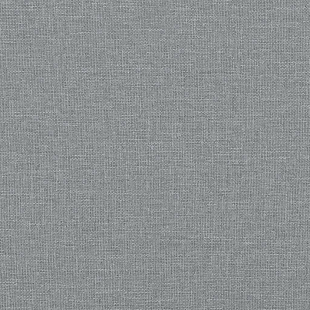 vidaXL Daybed with Mattress Light Grey 90x190 cm Fabric