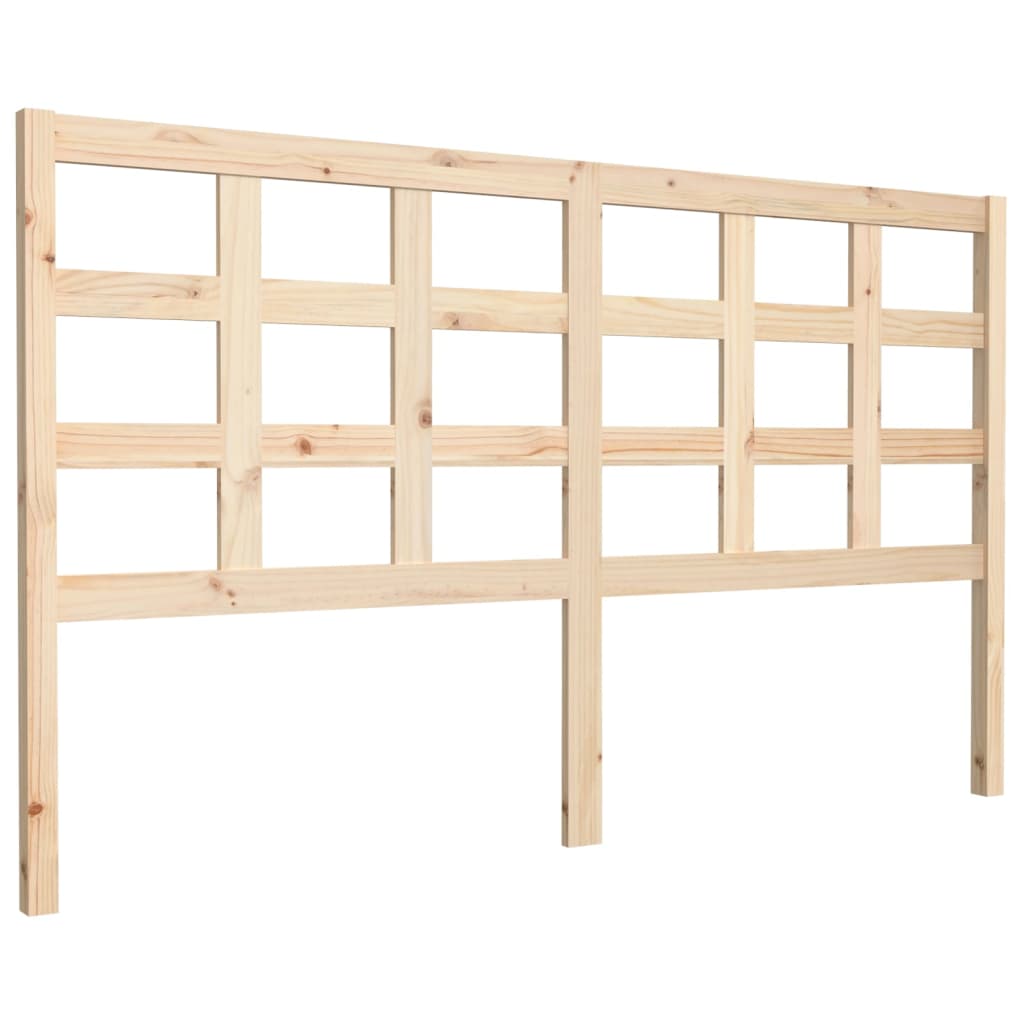 vidaXL Bed Headboard 165.5x4x100 cm Solid Wood Pine