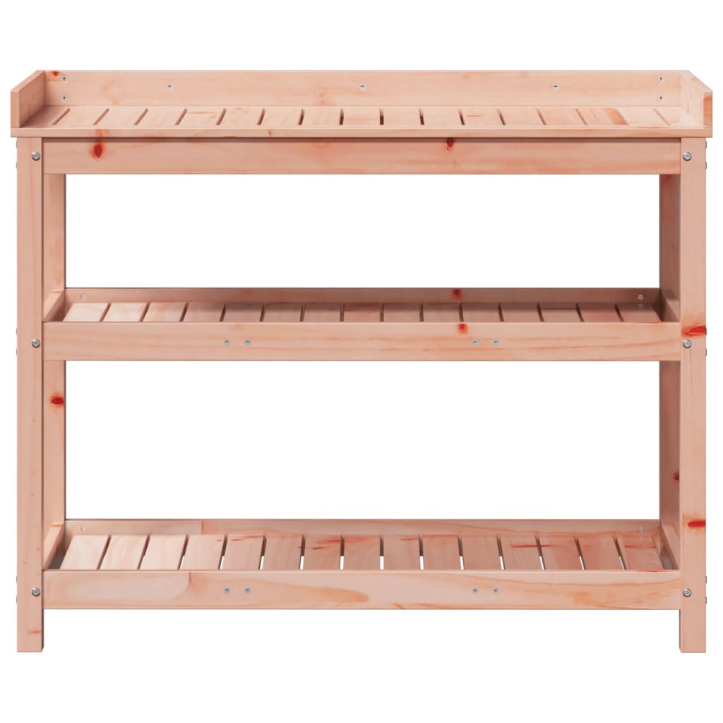 vidaXL Potting Table with Shelves 108x45x86.5 cm Solid Wood Douglas