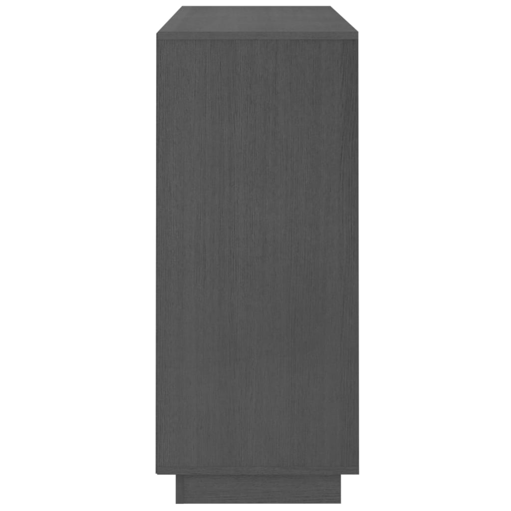 vidaXL Sideboard Grey 104.5x34x80 cm Solid Wood Pine