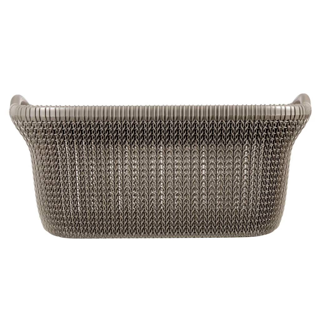 Curver Laundry Basket Knit 40L Metallic Brown