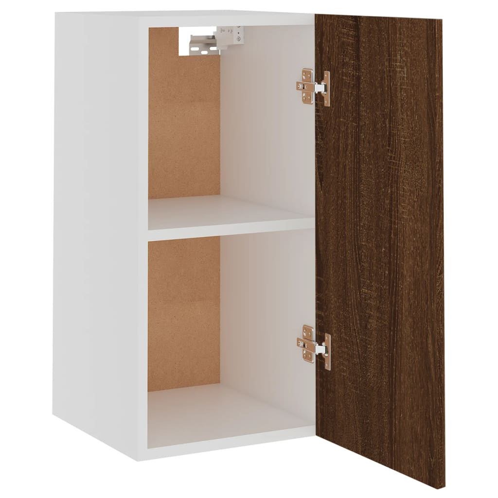 vidaXL Hanging Cabinet Brown Oak 29.5x31x60 cm Engineered Wood