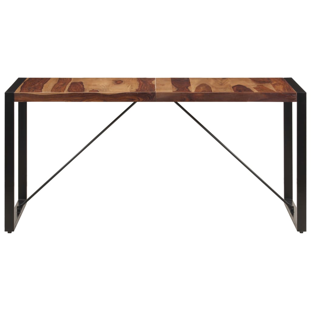 vidaXL Dining Table 160x80x75 cm Solid Sheesham Wood