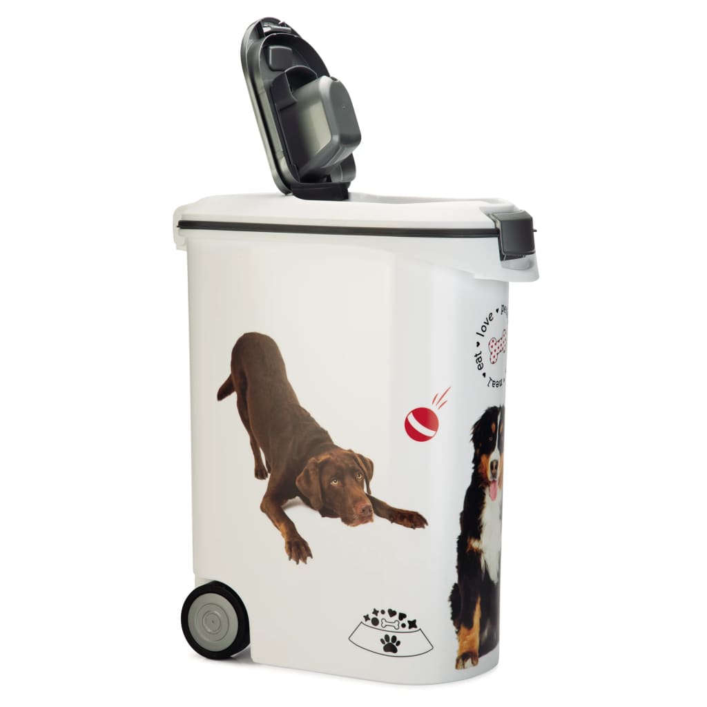 Curver Pet Food Container Dog with Wheels 54L vidaXL.co.uk