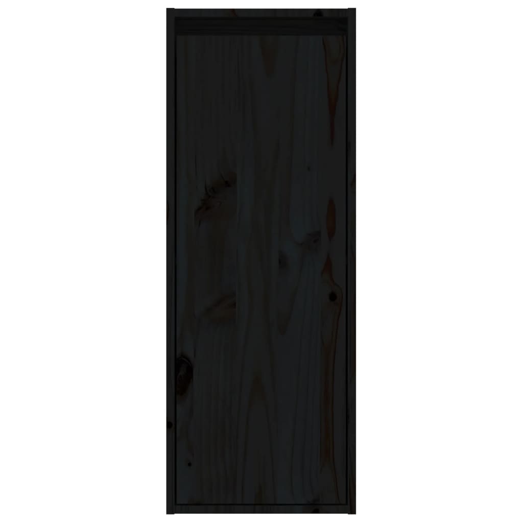 vidaXL TV Cabinets 4 pcs Black Solid Wood Pine
