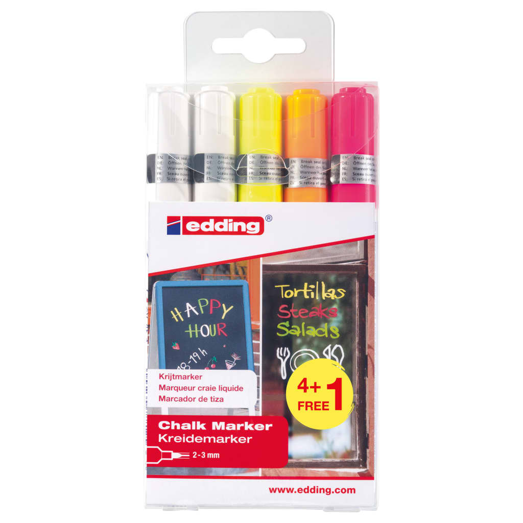 edding Chalk Marker 5pcs Multicolour 4095