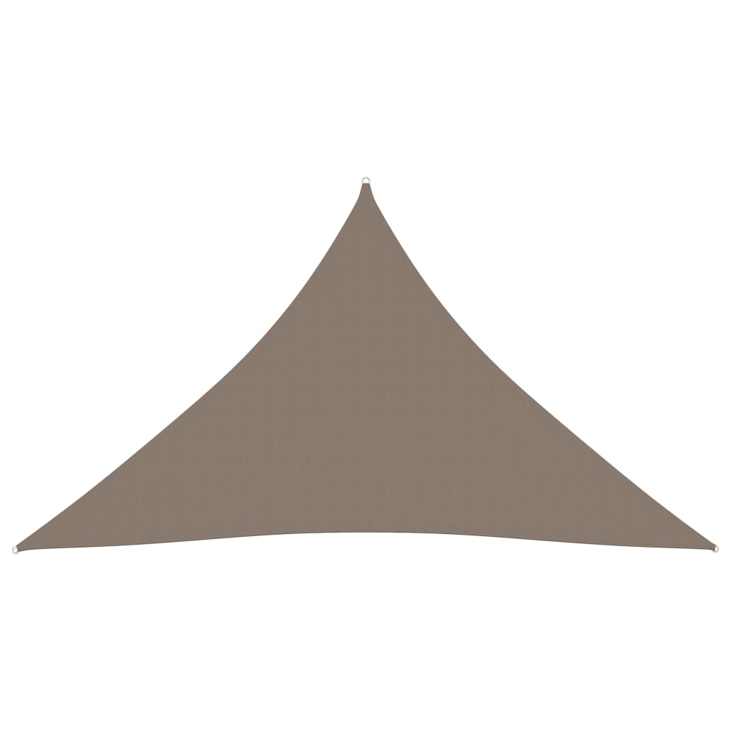 vidaXL Sunshade Sail Oxford Fabric Triangular 3x4x4 m Taupe