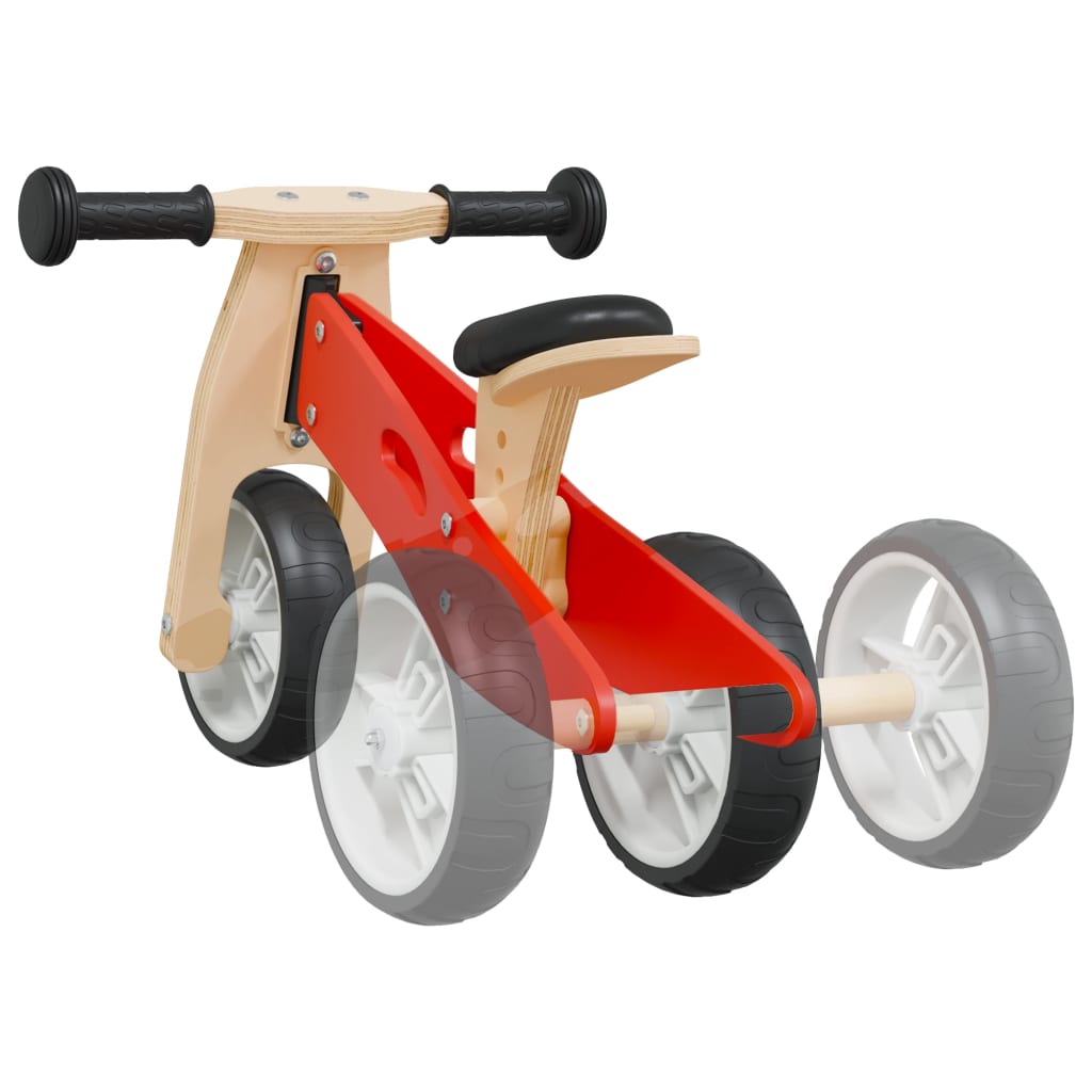 vidaXL Balance Bike for Children 2-in-1 Red