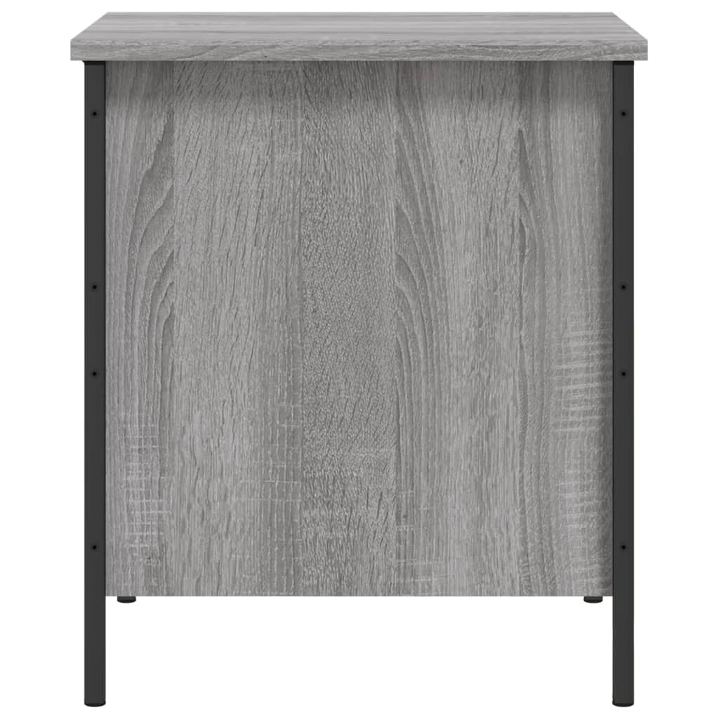 vidaXL Storage Bench Grey Sonoma 40x42.5x50 cm Engineered Wood