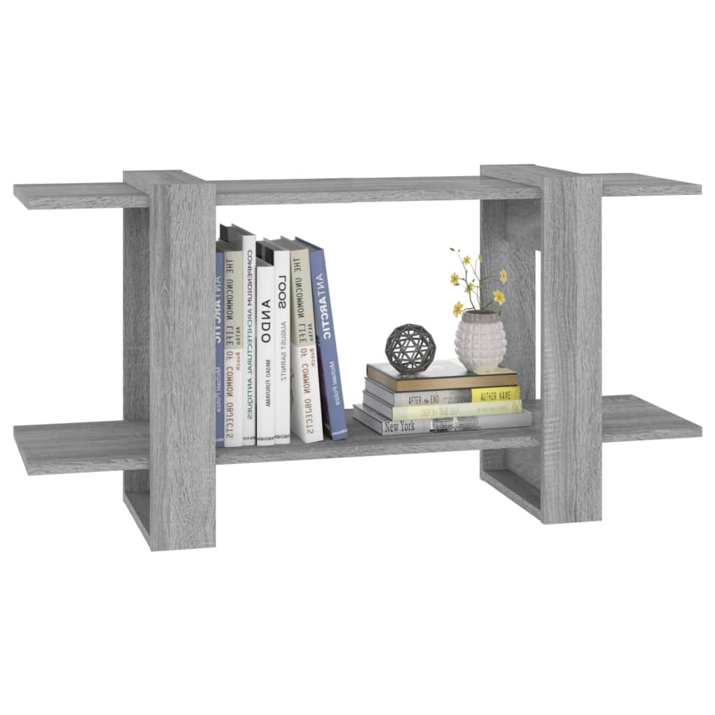 vidaXL Book Cabinet Grey Sonoma 100x30x51 cm Engineered Wood