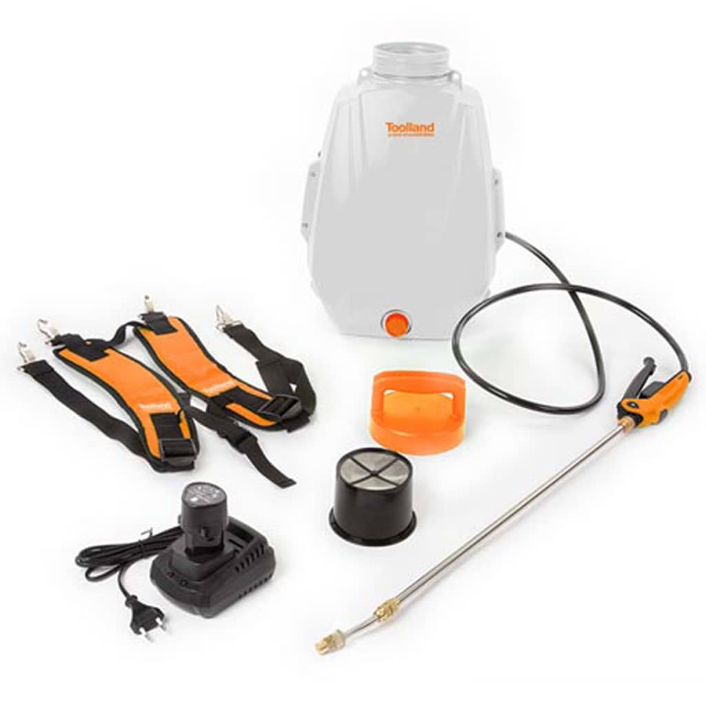Toolland Battery-powered Backpack Pressure Sprayer 12 L