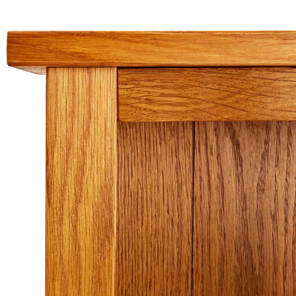 vidaXL 6-Tier Bookcase 80x22.5x180 cm Solid Oak Wood